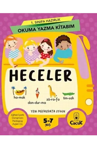 1. Sınıfa Hazırlık Okuma Yazma Kitabım Heceler