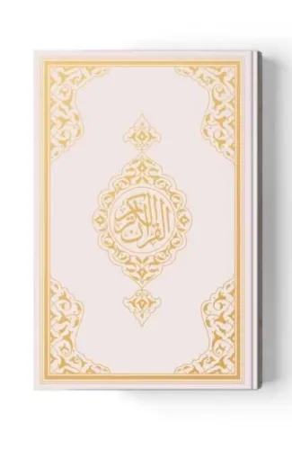 2 Renkli Orta Boy Kur'An-I Kerim (Miklepsiz) Beyaz