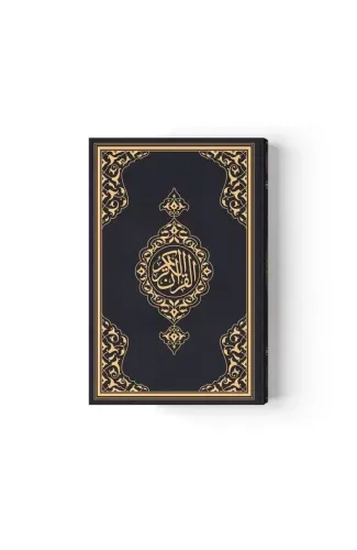 2 Renkli Orta Boy Kur'An-I Kerim (Miklepsiz) Siyah