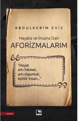 Aforizmalarım