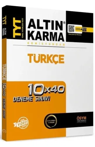 Altın Karma 2024 TYT Türkçe 10 x 40 Branş Deneme