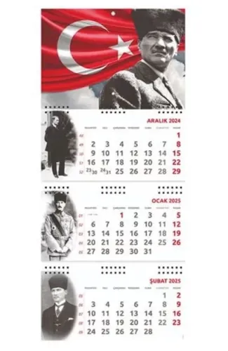 Atatürk Gemici Duvar Takvimi - Ayyıldız 2025