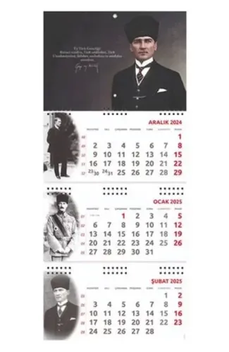 Atatürk Gemici Duvar Takvimi - Gazi 2025