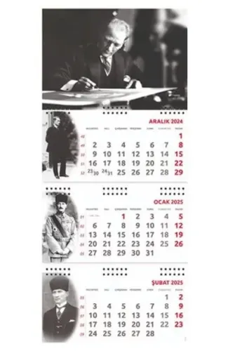 Atatürk Gemici Duvar Takvimi - İmza 2025