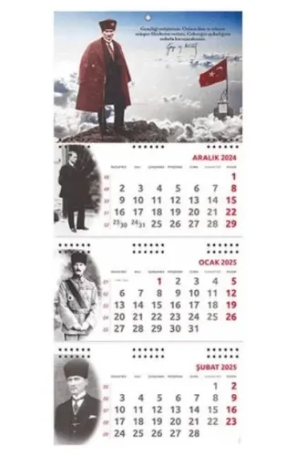 Atatürk Gemici Duvar Takvimi - Sakarya 2025