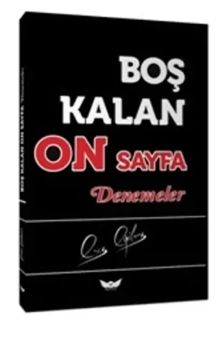 Boş Kalan On Sayfa Denemeler