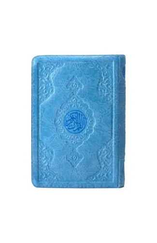 Çanta Boy Kur'an-ı Kerim (Mavi Renk, Kılıflı, Mühürlü)