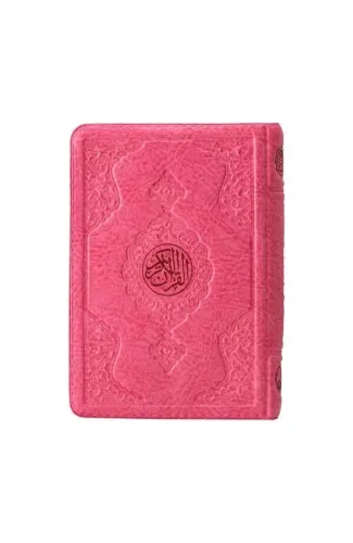 Çanta Boy Kur'an-ı Kerim (Pembe Renk, Kılıflı, Mühürlü)