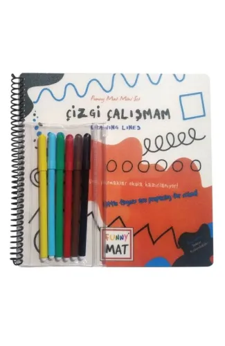 Çizgi Çalışmam - Funny Mat Mini Set (Aktivite Seti)