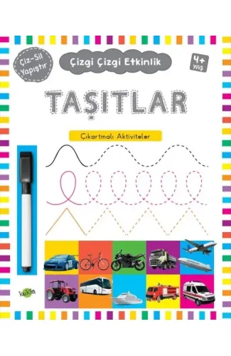 Çizgi Çizgi Etkinlik - Taşıtlar (4+ Yaş)
