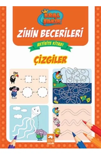 Çizgiler - Kral Şakir Zihin Becerileri Aktivite Kitabı