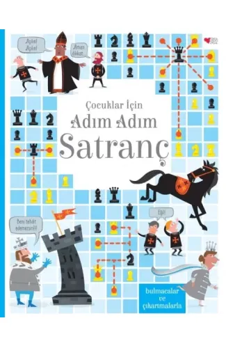 Çocuklar İçin Adım Adım Satranç (Ciltli)