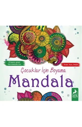 Çocuklar İçin Boyama - Mandala