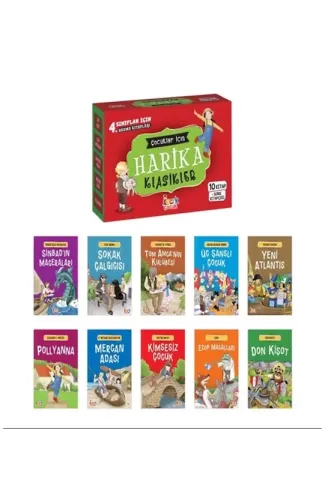 Çocuklar İçin Harika Klasikler– (10 Kitap+Soru Kitapçığı)