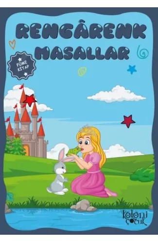 Çocuklar için Hayal ve Odak Geliştirici Rengarenk Masallar Füme Kitap