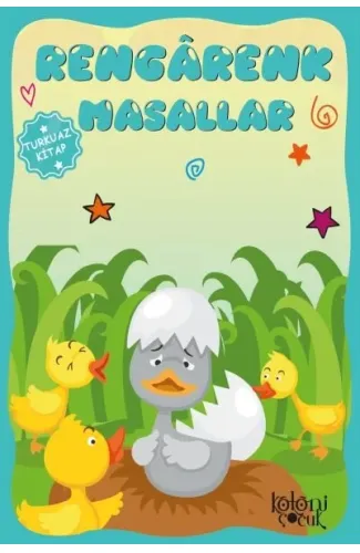 Çocuklar için Hayal ve Odak Geliştirici Rengarenk Masallar Turkuaz Kitap