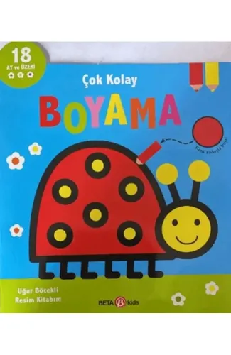 Çok Kolay Boyama Uğur Böcekli Resim Kitabım