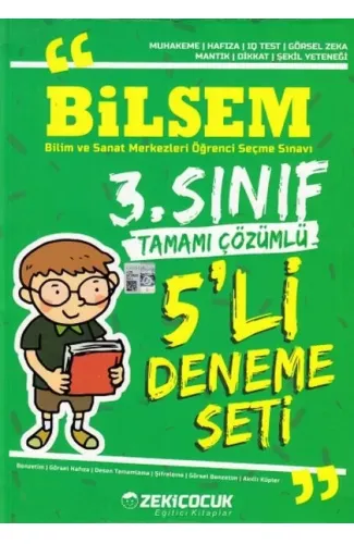 Çözüm Akademi 3. Sınıf Bilsem 5'li Deneme Seti (Yeni)