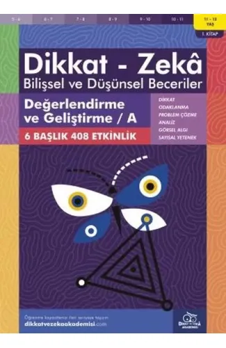 Değerlendirme ve Geliştirme - A (11-12 Yaş) - Dikkat Zeka