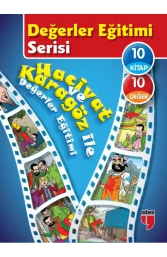 Değerler Eğitimi Serisi - Hacivat ve Karagöz ile Değerler Eğitimi (10 Kitaplık Set)
