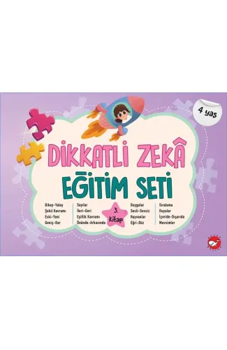 Dikkatli Zekâ Eğitim Seti 3. Kitap (4 Yaş)