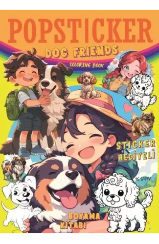 Dog Friends Boyama Kitabı Popsticker