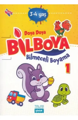 Doya Doya Bil Boya - Bilmeceli Boyama 1 - 3-4 Yaş