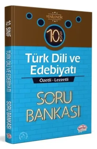 Editör 10. Sınıf Türk Dili ve Edebiyatı Özetli Lezzetli Soru Bankası