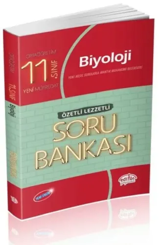 Editör 11. Sınıf Biyoloji Özetli Lezzetli Soru Bankası (Yeni)