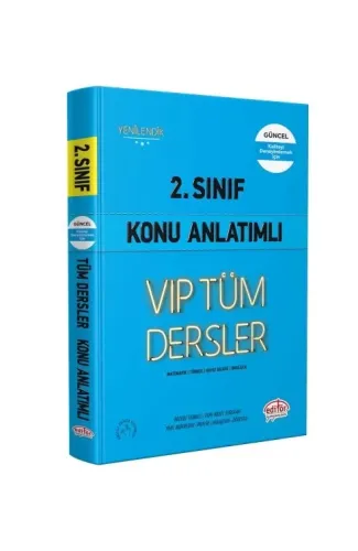 Editör 2. Sınıf VIP Tüm Dersler Konu Anlatımlı Mavi Kitap
