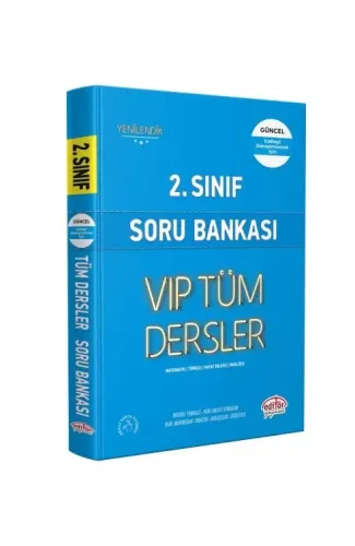 Editör 2. Sınıf VIP Tüm Dersler Soru Bankası Mavi Kitap