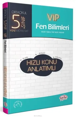 Editör 5. Sınıf VIP Fen Bilimleri Hızlı Konu Anlatımlı (Yeni)
