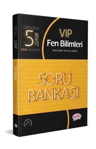 Editör 5. Sınıf VIP Fen Bilimleri Soru Bankası (Yeni)
