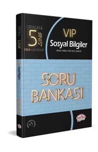 Editör 5. Sınıf VIP Sosyal Bilgiler Soru Bankası (Yeni)