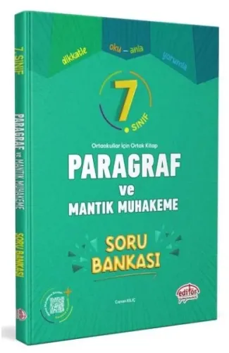 Editör 7. Sınıf Paragraf ve Mantık Muhakeme Soru Bankası
