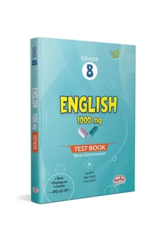 Editör 8 Grade English 1000 mg Test Book