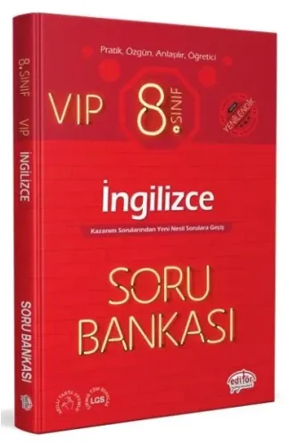 Editör 8. Sınıf VIP İngilizce Soru Bankası