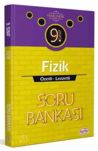 Editör 9. Sınıf Fizik Özetli Lezzetli Soru Bankası