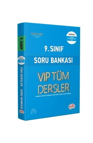 Editör 9. Sınıf Tüm Dersler Soru Bankası Mavi Kitap