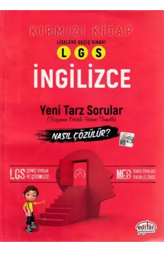 Editör LGS İngilizce Mantık Muhakeme Soruları Nasıl Çözülür? Kırmızı Kitap (Yeni)