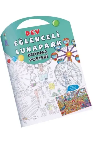 Eğlenceli Lunapark Dev Boyama Posteri