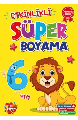 Etkinlikli Süper Boyama 6 Yaş