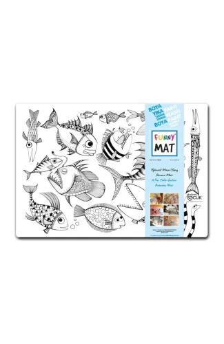 Funny Mat - Balık Sürüsü - 33,5x48cm