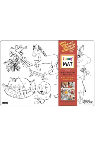 Funny Mat - Evcil Hayvanlar - 33,5x48cm