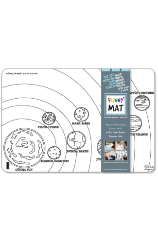 Funny Mat - Güneş Sistemi 33,5x48cm
