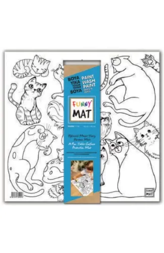 Funny Mat - Kediler 40x40cm