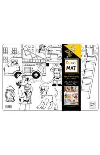 Funny Mat- İtfaiyeler - 33,5x48cm