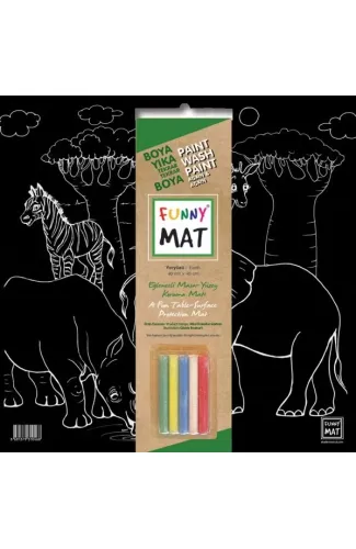 Funny Mat Black Yeryüzü (Tebeşirli)