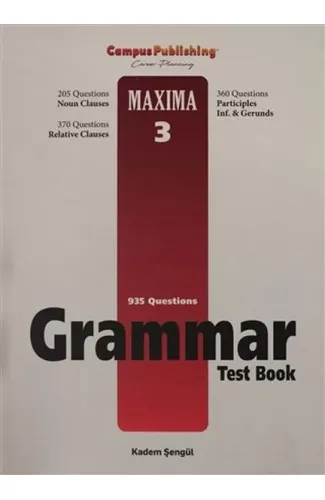 Grammar Test Book - Maxima 3