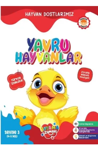 Hayvan Dostlarımız - Yavru Hayvanlar Seviye 3 (4-5 Yaş)